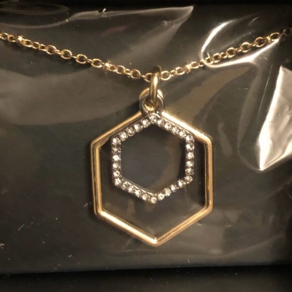 Avon Hexagon Pendant Necklace